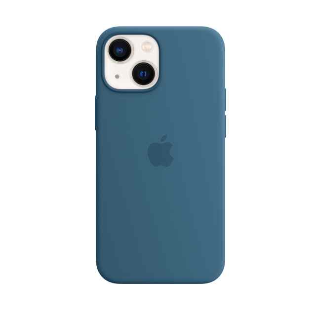 Apple iPhone 13 mini Silicone Case with MagSafe Blue Jay