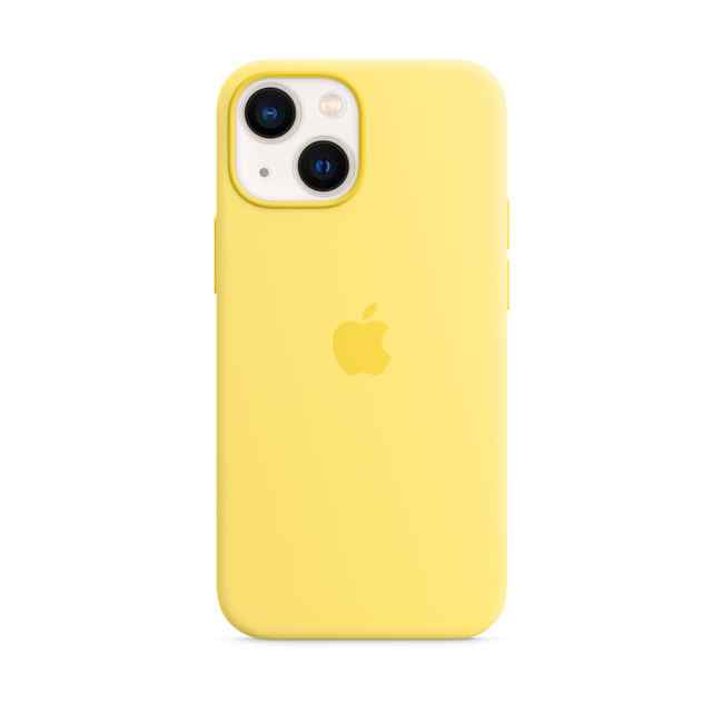 Husă Apple iPhone 13 mini Silicone Case with MagSafe Lemon Zest