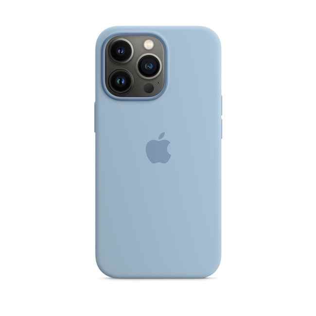 Apple iPhone 13 Pro Silicone Case with MagSafe Blue Fog