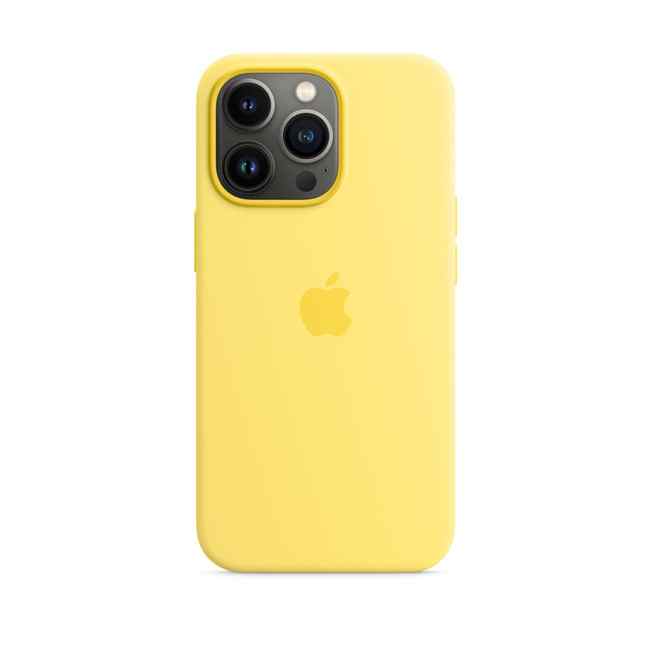 Apple iPhone 13 Pro Max Silicone Case with MagSafe Lemon Zest