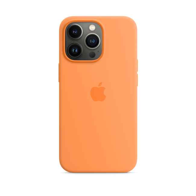 Apple iPhone 13 Pro Max Silicone Case with MagSafe Marigold