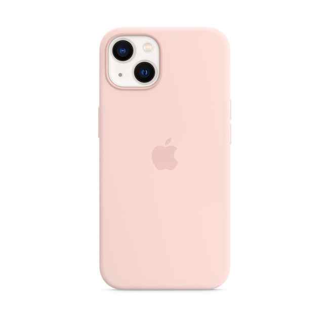 Apple iPhone 13 Silicone Case with MagSafe Chalk Pink