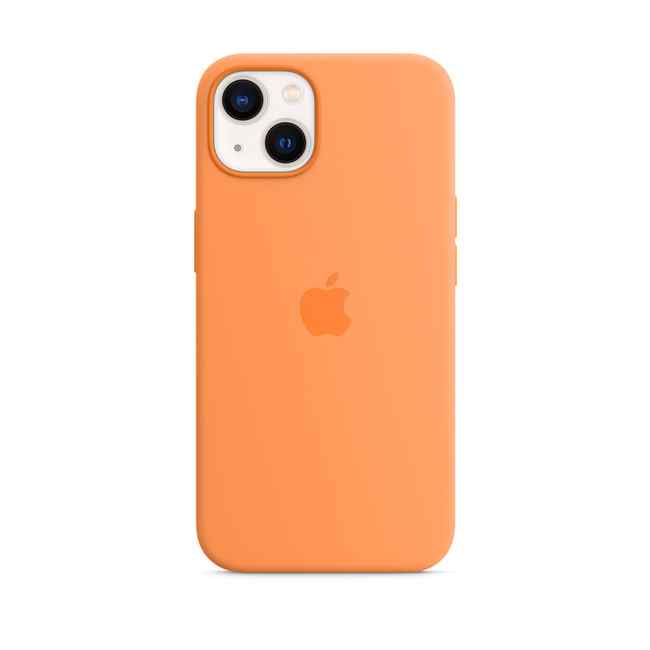 Apple iPhone 13 Silicone Case with MagSafe Marigold