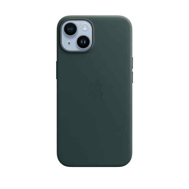 Чехол Apple iPhone 14 Leather Case with MagSafe Forest Green