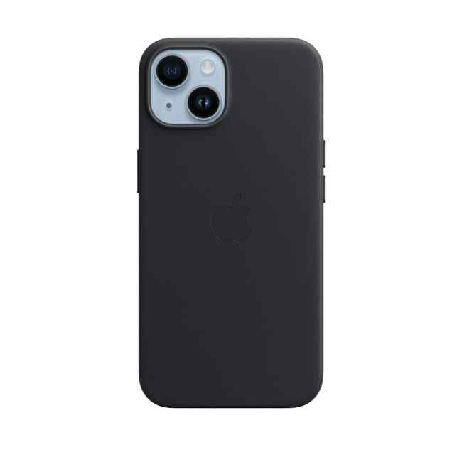 Husă Apple iPhone 14 Leather Case with MagSafe Midnight