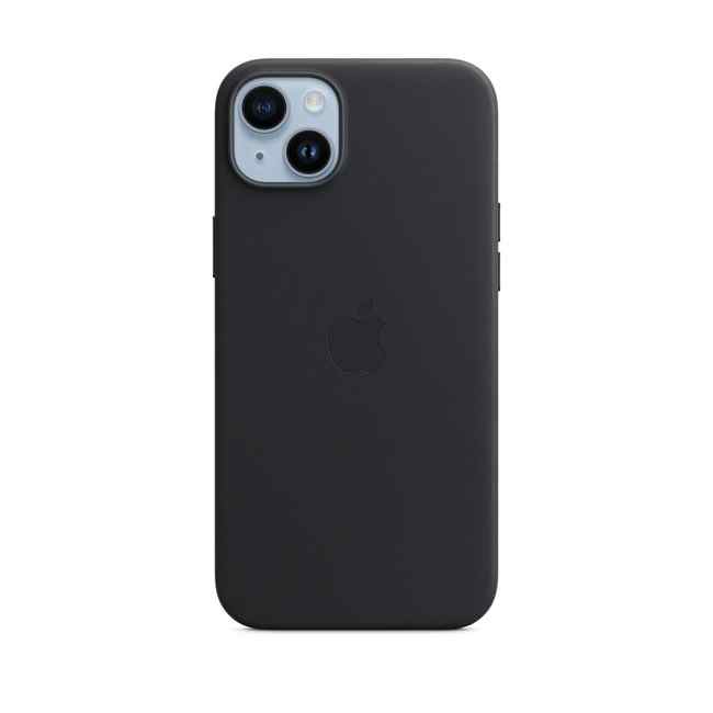 Husă Apple iPhone 14 Plus Leather Case with MagSafe Midnight