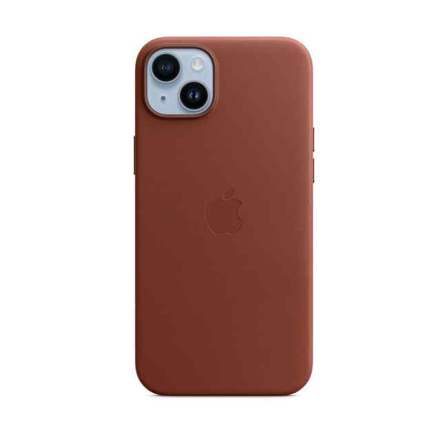 Чехол Apple iPhone 14 Plus Leather Case with MagSafe Umber