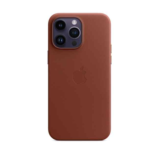 Чехол Apple iPhone 14 Pro Max Leather Case with MagSafe Umber