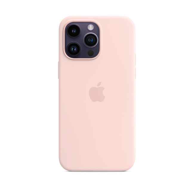 Apple iPhone 14 Pro Max Silicone Case with MagSafe Chalk Pink