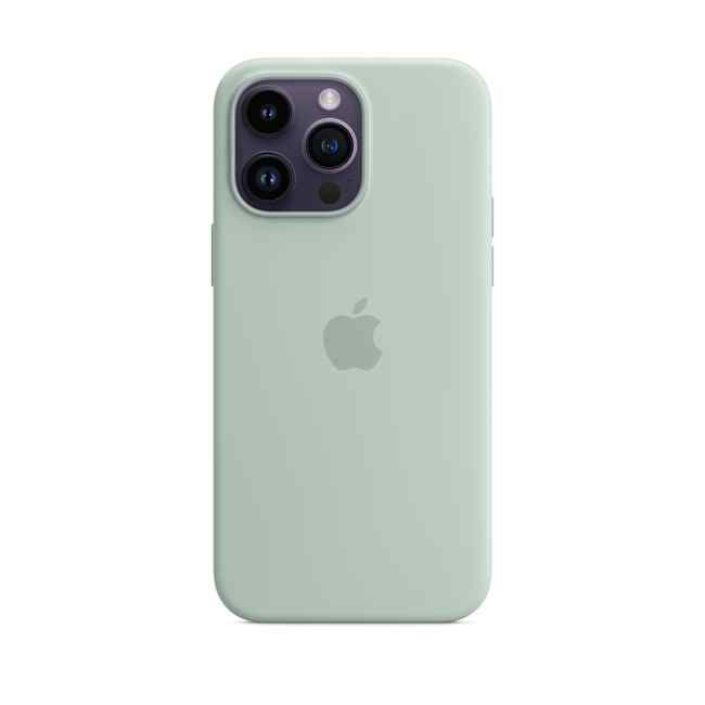 Чехол Apple iPhone 14 Pro Max Silicone Case with MagSafe Succulent