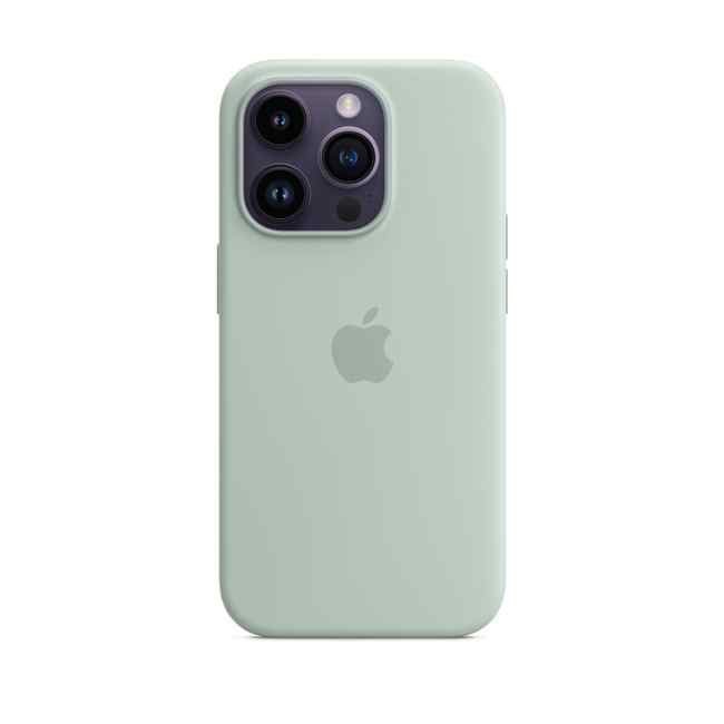 Husă Apple iPhone 14 Pro Silicone Case with MagSafe Succulent