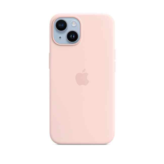 Husă Apple iPhone 14 Silicone Case with MagSafe Chalk Pink