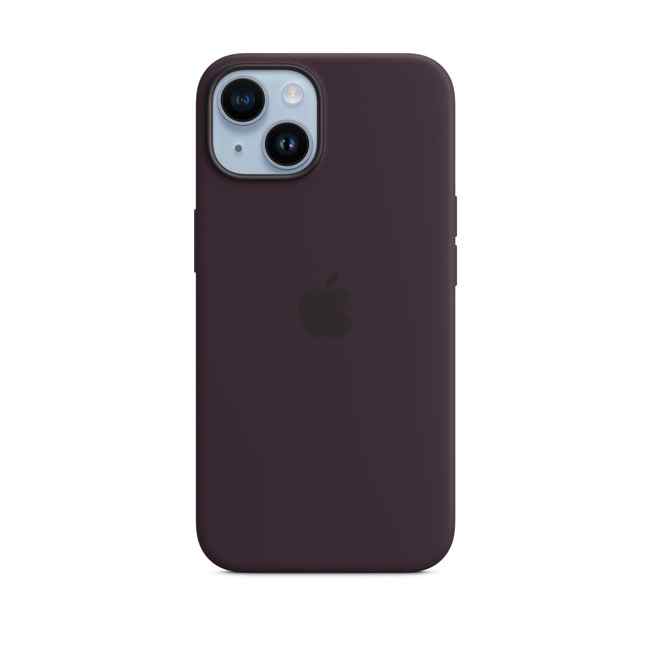 Apple iPhone 14 Silicone Case with MagSafe Elderberry