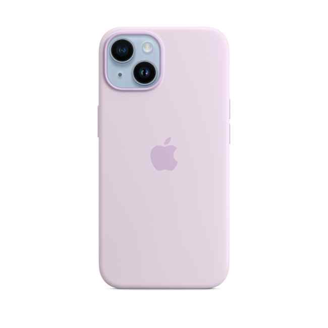 Apple iPhone 14 Silicone Case with MagSafe Lilac