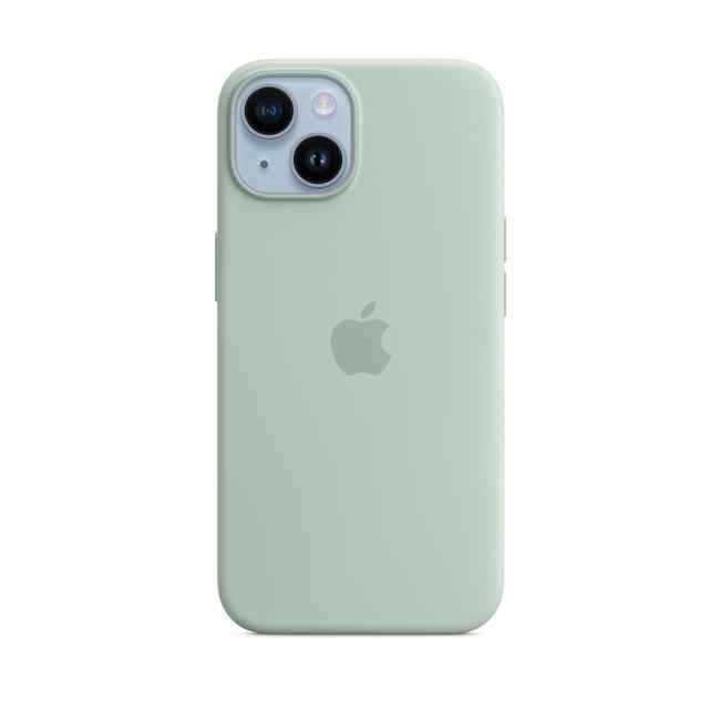 Чехол Apple iPhone 14 Silicone Case with MagSafe Succulent