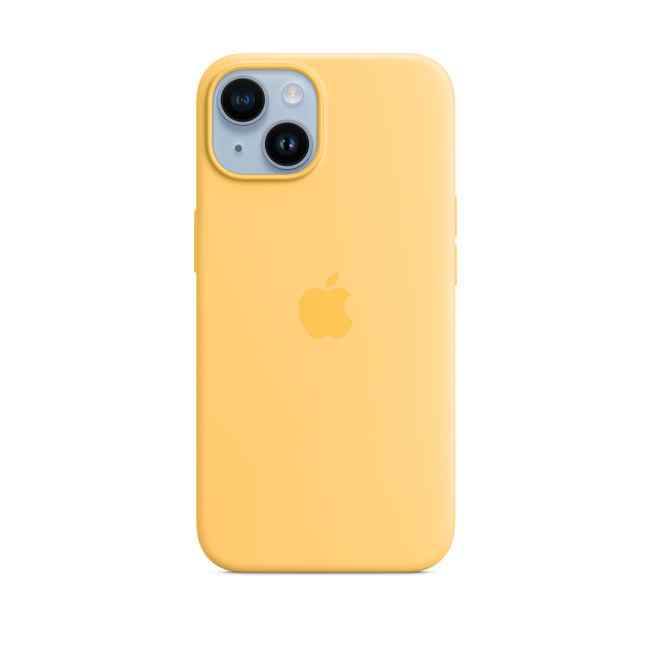 Apple iPhone 14 Silicone Case with MagSafe Sunglow