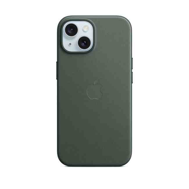 Apple iPhone 15 FineWoven Case with MagSafe - Evergreen