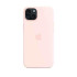 Apple iPhone 15 Plus Silicone Case with MagSafe - Light Pink Чехол