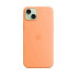 Apple iPhone 15 Plus Silicone Case with MagSafe - Orange Sorbet Husă