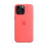 Apple iPhone 15 Pro Max Silicone Case with MagSafe - Guava Husă