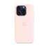 Apple iPhone 15 Pro Silicone Case with MagSafe - Light Pink Husă