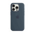 Apple iPhone 15 Pro Silicone Case with MagSafe - Storm Blue Husă