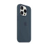 Apple iPhone 15 Pro Silicone Case with MagSafe - Storm Blue Чехол