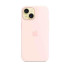 Apple iPhone 15 Silicone Case with MagSafe - Light Pink Husă