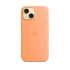 Apple iPhone 15 Silicone Case with MagSafe - Orange Sorbet Husă