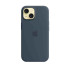 Apple iPhone 15 Silicone Case with MagSafe - Storm Blue Husă