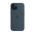 Apple iPhone 15 Silicone Case with MagSafe - Storm Blue Чехол