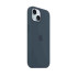 Apple iPhone 15 Silicone Case with MagSafe - Storm Blue Чехол