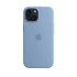 Apple iPhone 15 Silicone Case with MagSafe - Winter Blue Husă