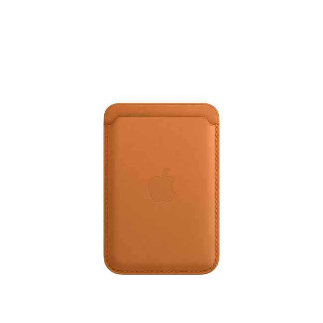 Portofel Apple iPhone Leather Wallet with MagSafe Golden Brown