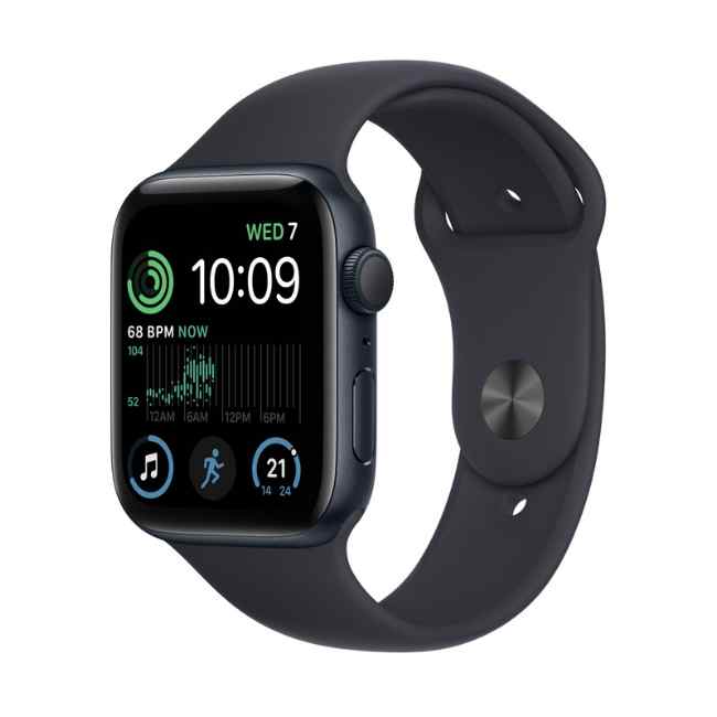 Apple Watch SE 2022 Midnight Aluminium Case 44mm with Midnight Sport Band GPS