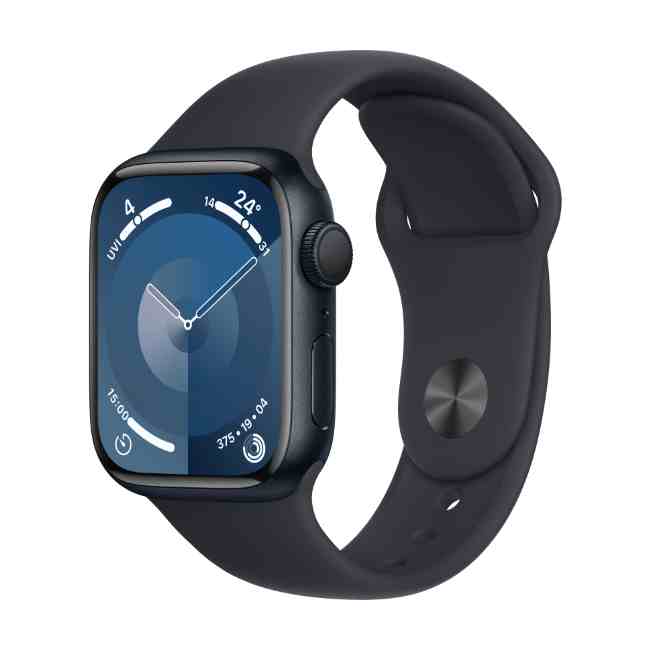 Apple Watch Series 9 Midnight Aluminium Case 41mm GPS with Midnight Sport Band S/M