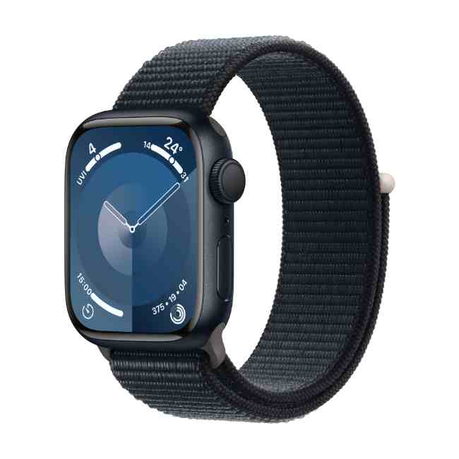 Apple Watch Series 9 Midnight Aluminium Case 41mm GPS + Cellular with Midnight Sport Loop
