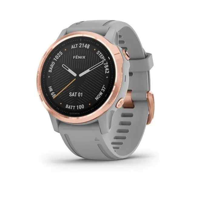 Garmin fenix 6S - Pro and Sapphire Edition Rose Gold-Tone with Powder Grey Band