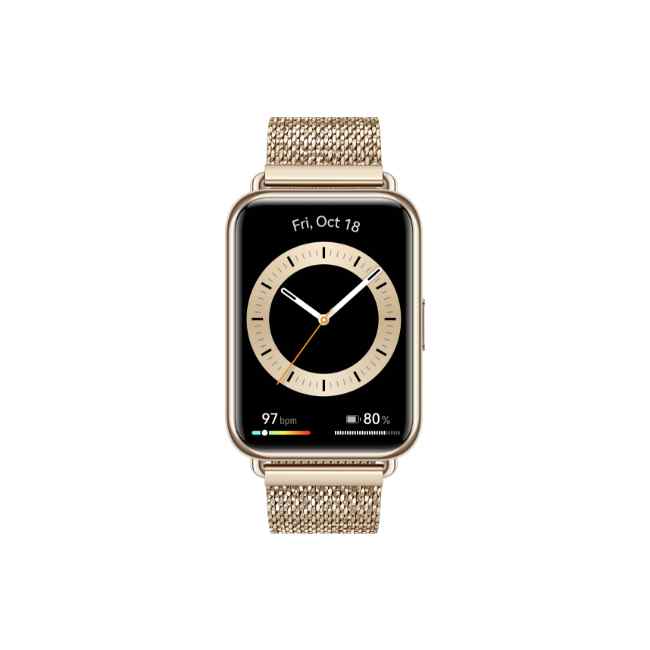 Huawei Watch Fit 2 Elegant Edition Premium Gold Milanese Strap