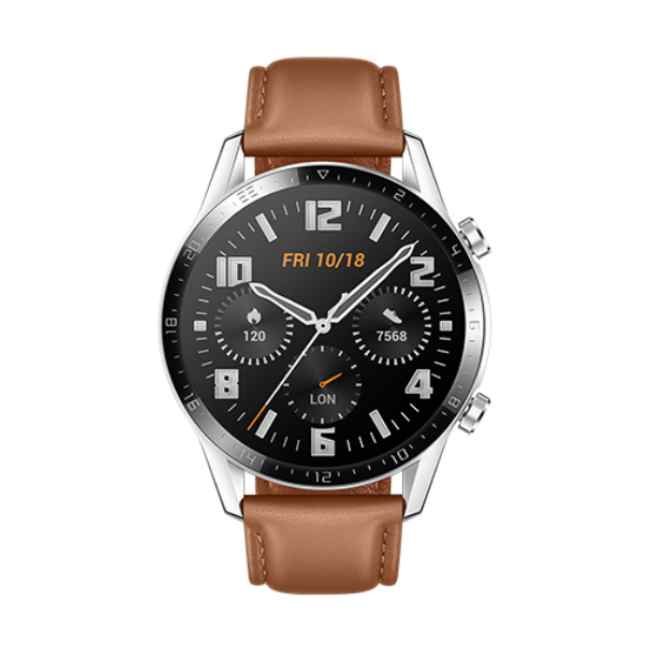 Huawei Watch GT 2 Pebble Brown 46mm Brown Leather Strap