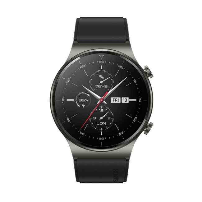 Huawei Watch GT 2 Pro Night Black 46mm Black Fluoroelastomer Strap