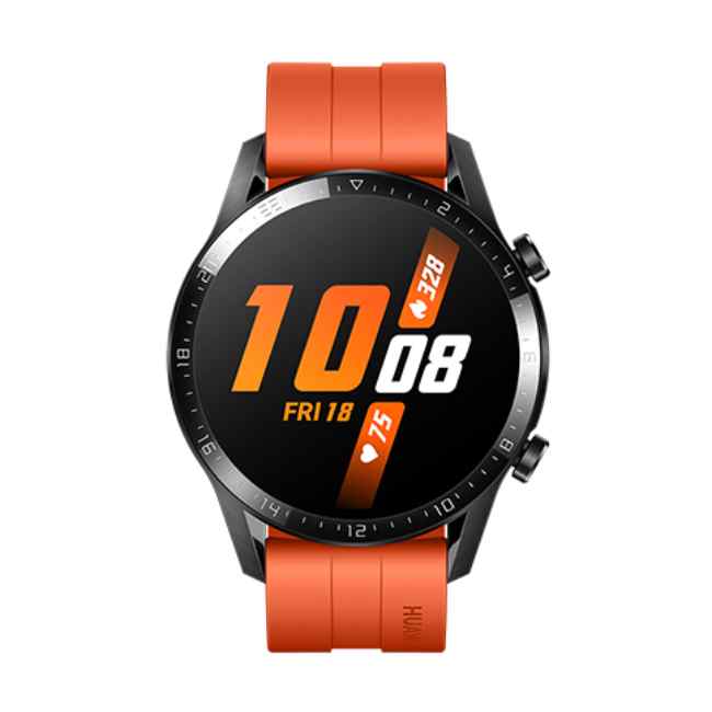 Huawei Watch GT 2 Sunset Orange 46mm Orange Fluoroelastomer Strap
