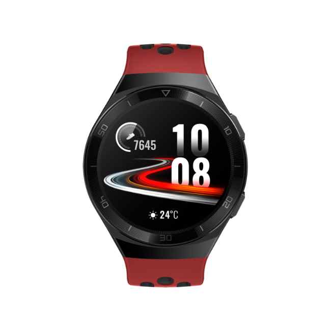 Huawei Watch GT 2e Lava Red with Red and Black TPU Strap