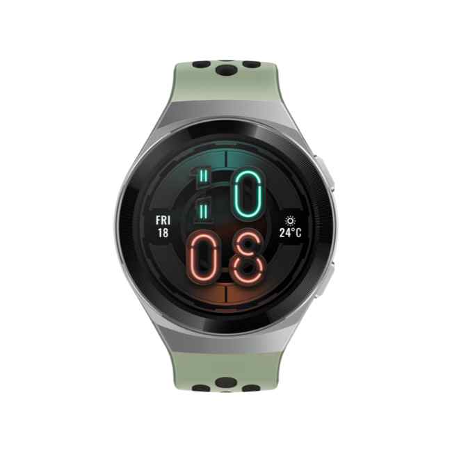 Huawei Watch GT 2e Mint Green with Green and Black TPU Strap