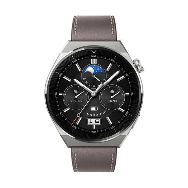 Huawei Watch GT 3 Pro Titanium 46mm Grey Leather