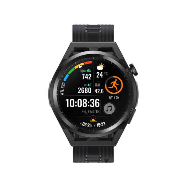Huawei Watch GT Runner Black 46mm Black Silicon Strap